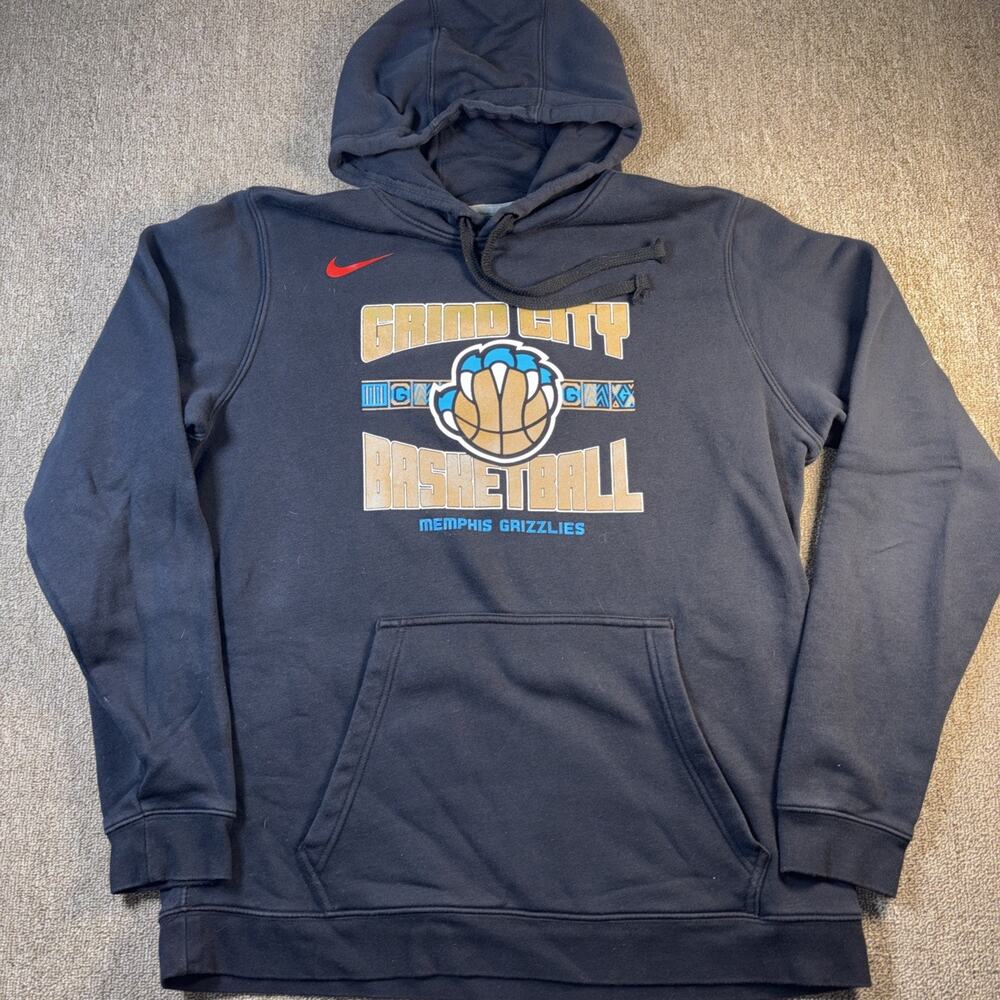 Memphis Grizzlies Grind City Basketball Pullover Hoodie Nike Large Clean